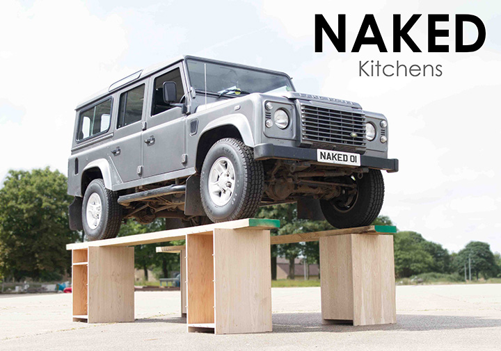 land rover dropped on bespoke cabinets