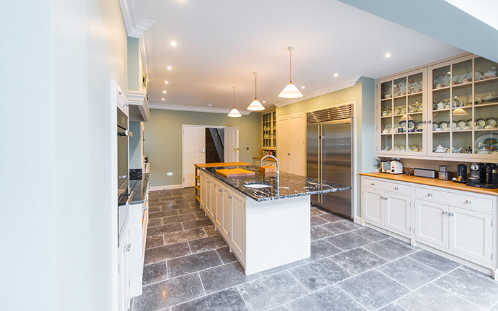 white kitchen granite worktop