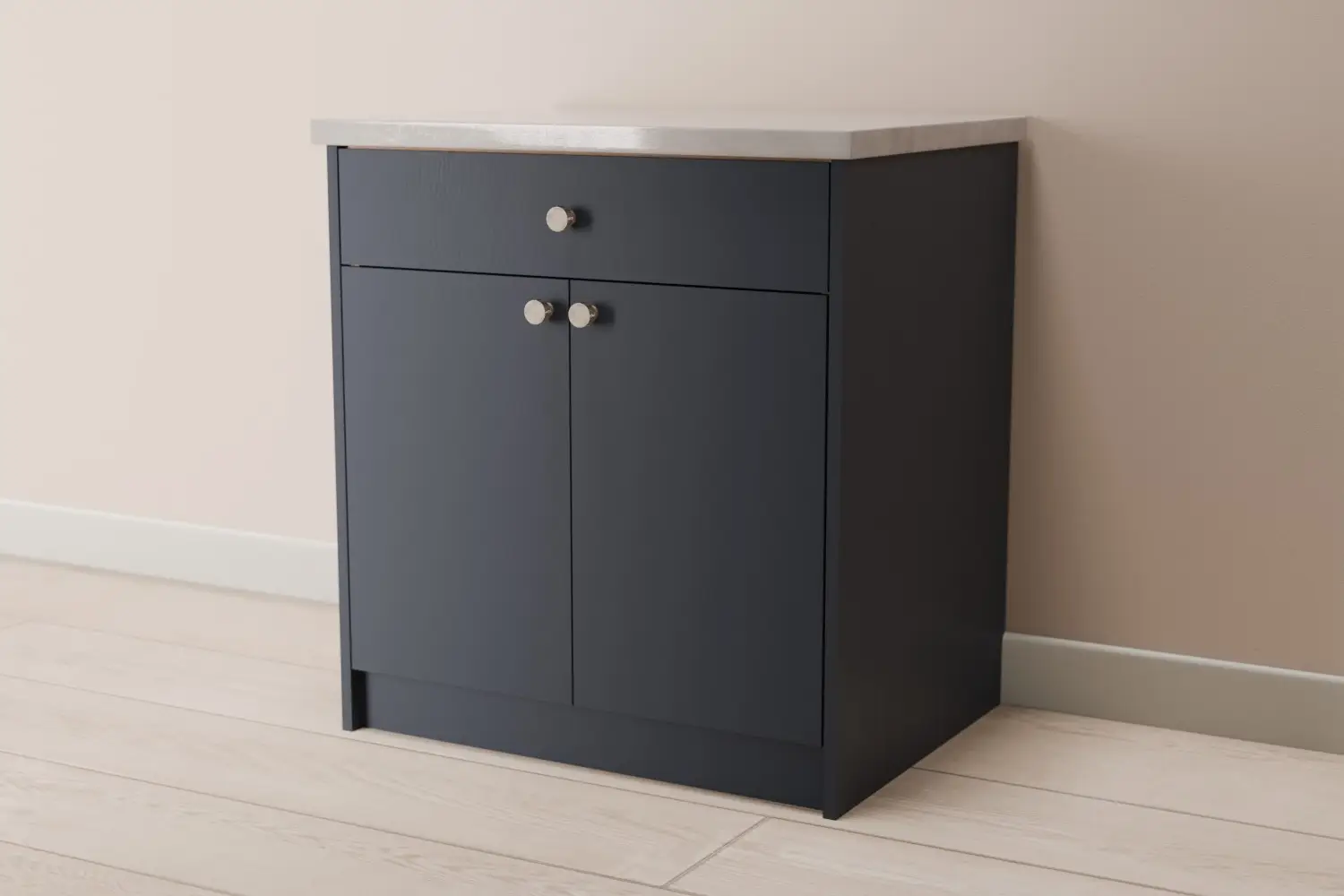 Double Cabinet With Drawer 