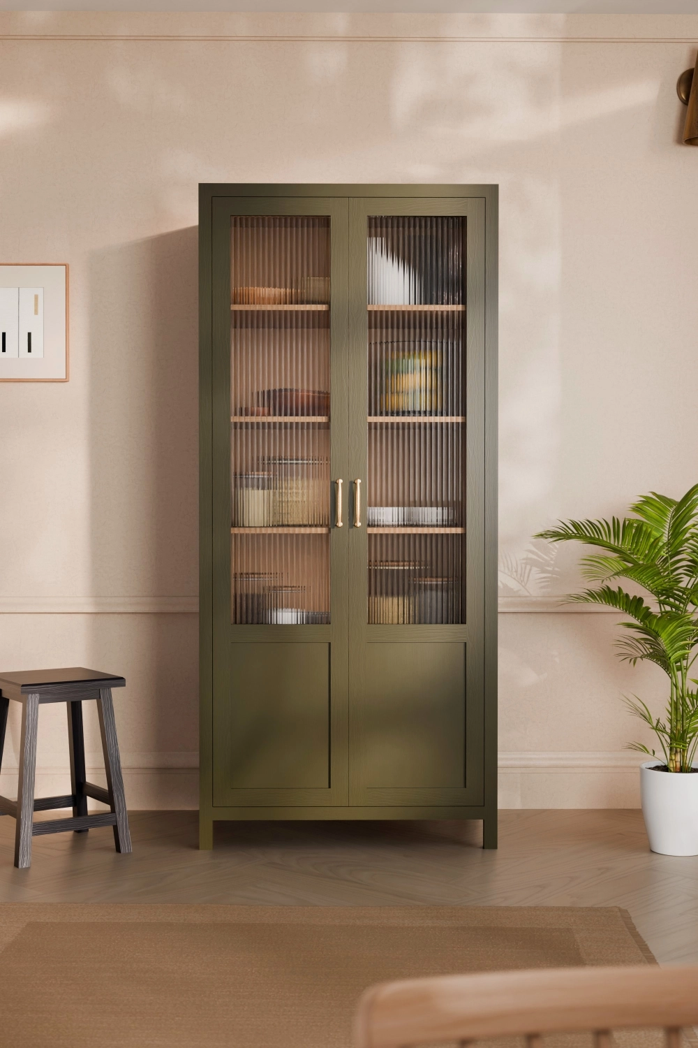 Langham Double Larder with Shelves