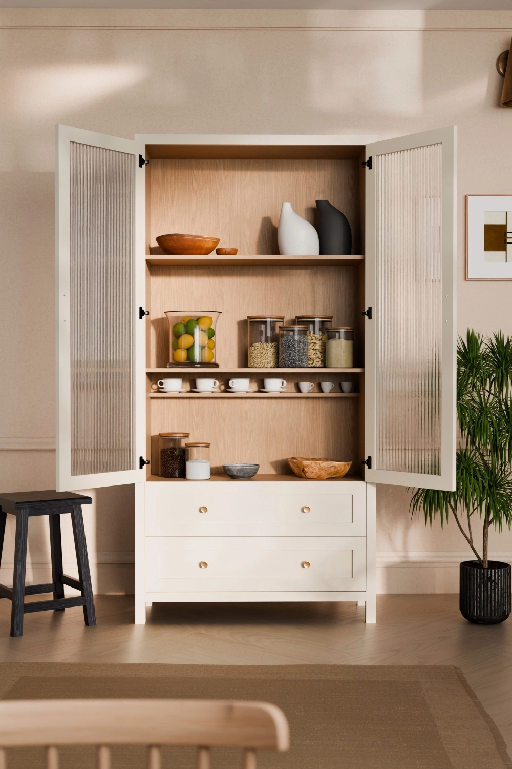 Langham Double Shallow Display Larder