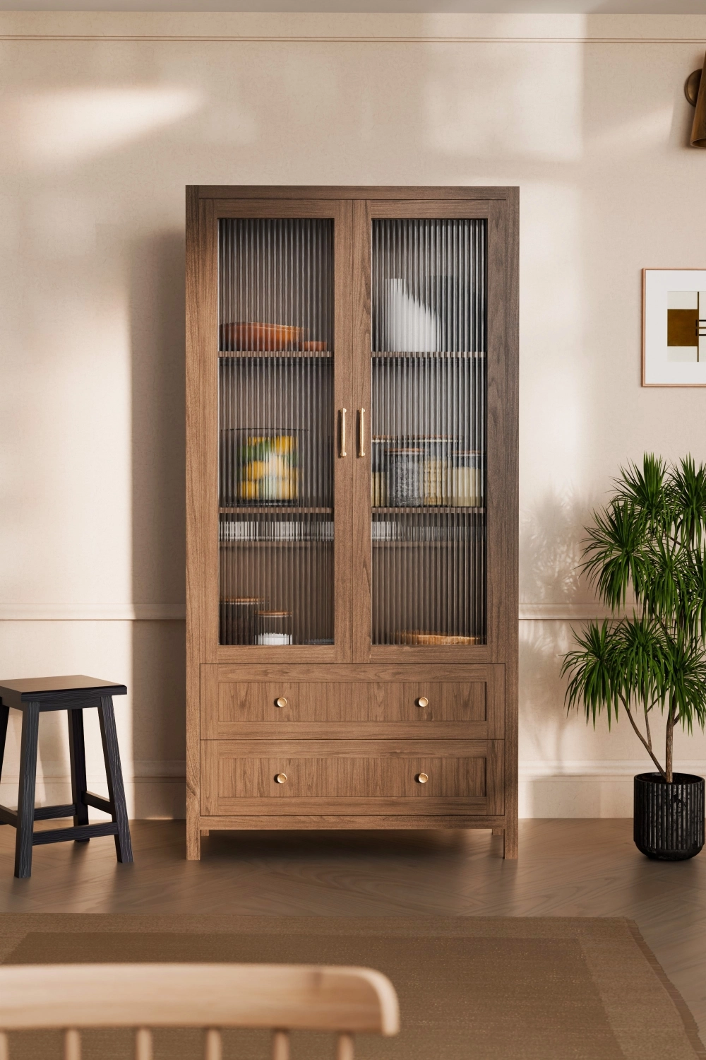 Langham Double Shallow Display Larder
