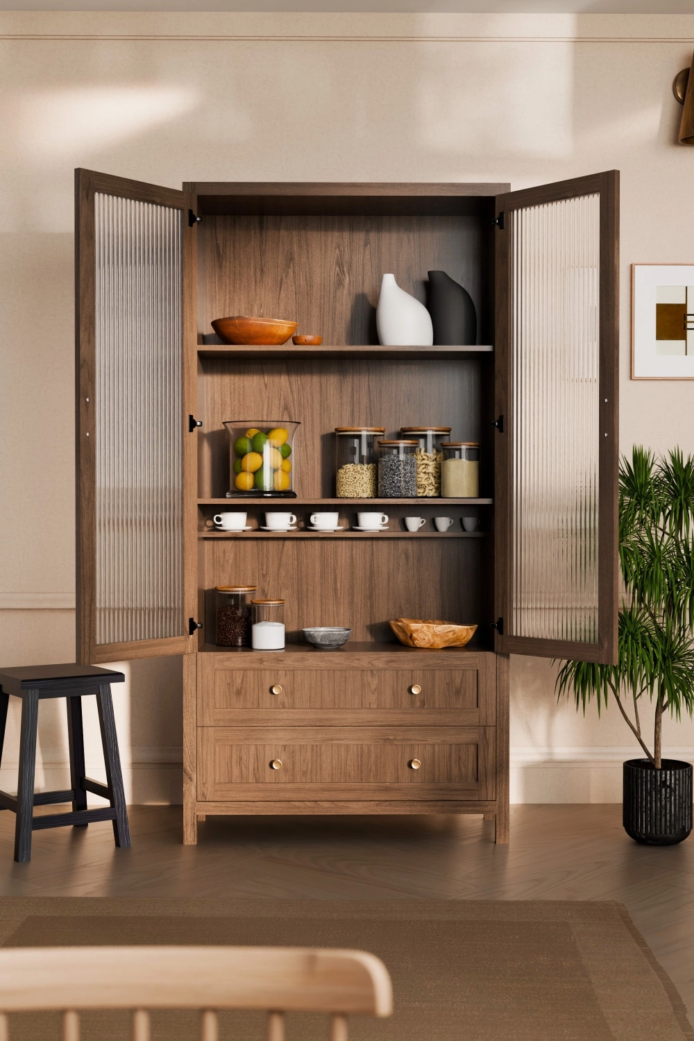 Langham Double Shallow Display Larder