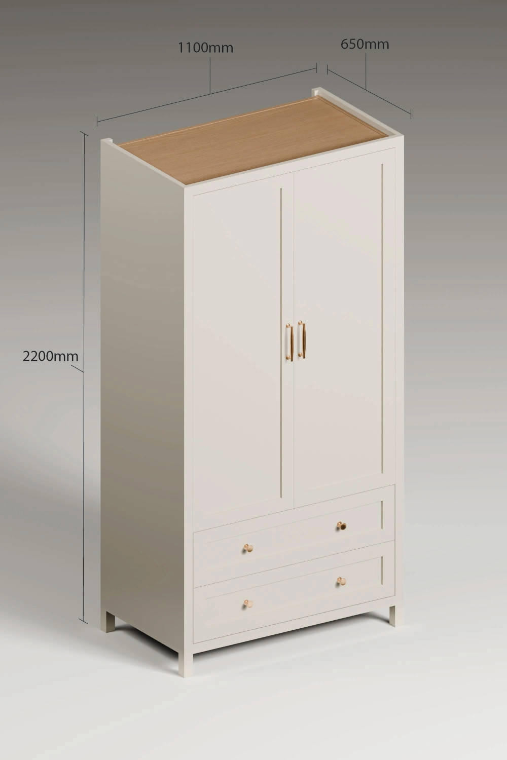 Langham Double Wardrobe