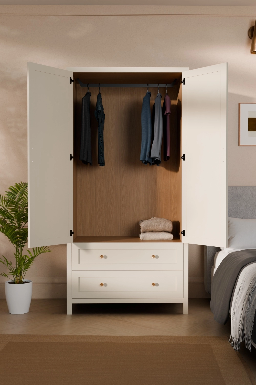 Langham Double Wardrobe