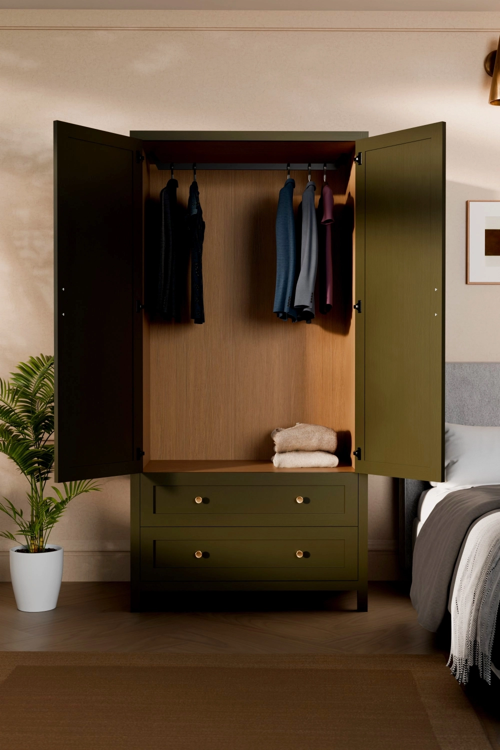 Langham Double Wardrobe