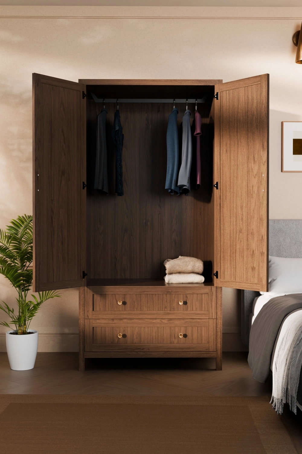 Langham Double Wardrobe