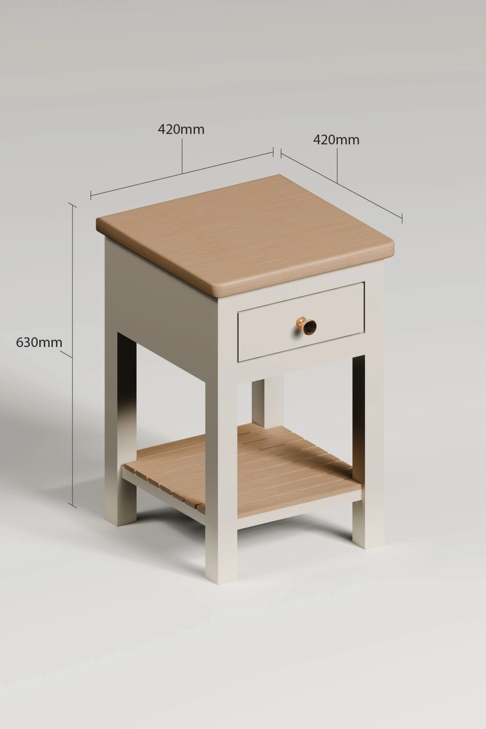 Langham Open Bedside Table