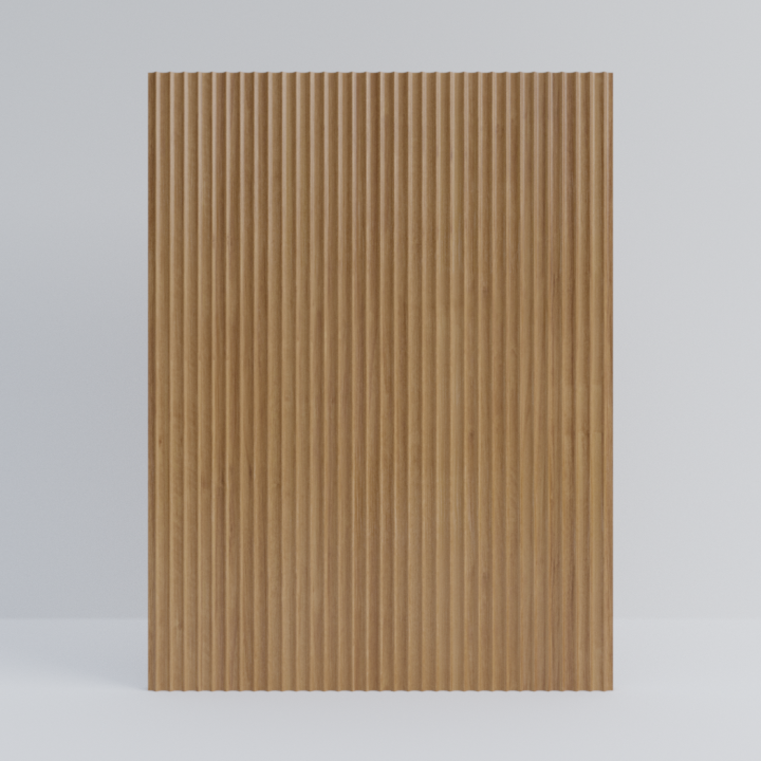 Oak Scalloped End Panel