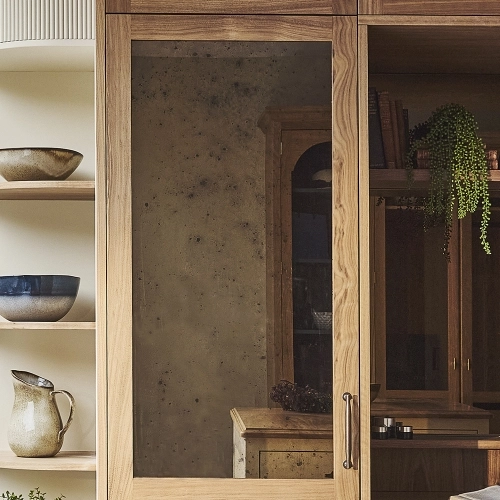 Bronze Aged Glass Doors