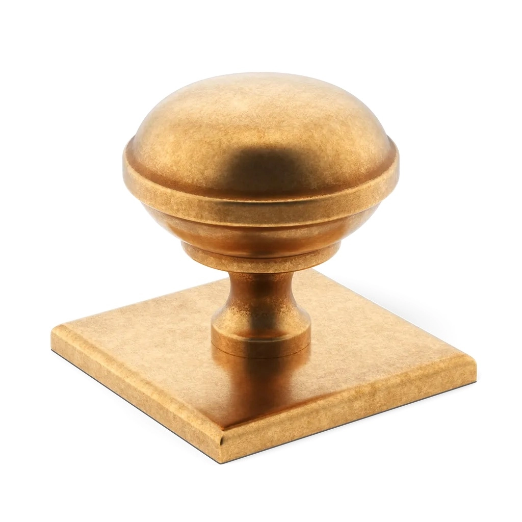 Queslett Cabinet Knob with Square Backplate