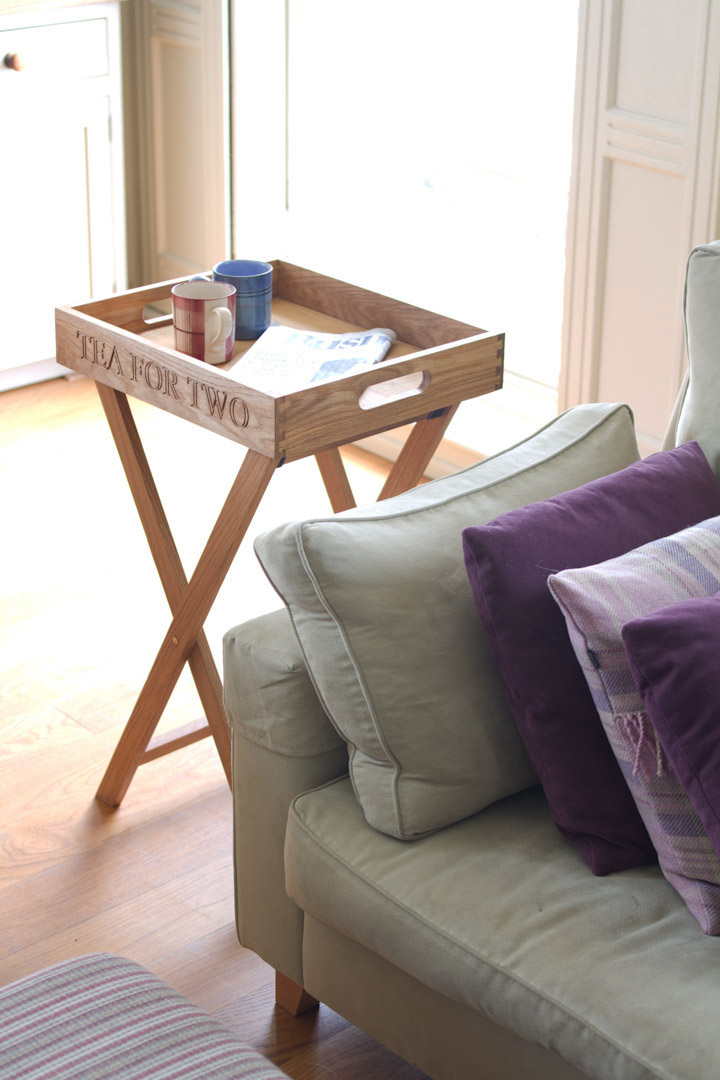 oak butler tray