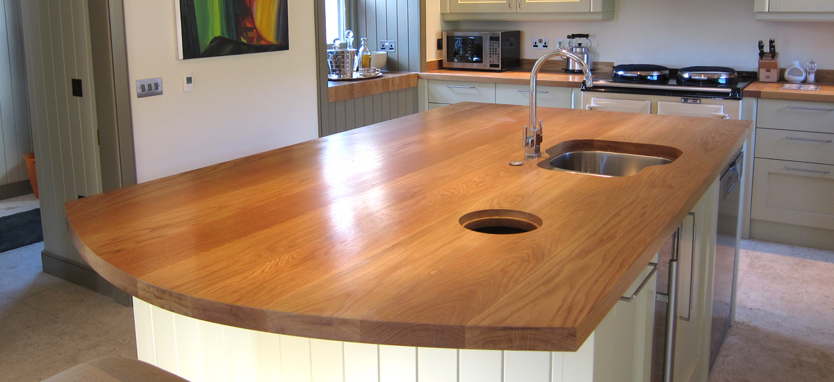 Wooden kitchen worktops